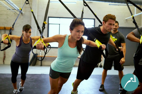 TRX class at MB Fit Studio in Solana Beach