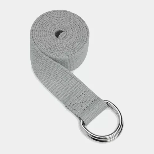 Gaiam Yoga Strap 6 feet long in grey available at MB Fit Studio in Solana Beach