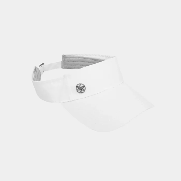 Gaiam Classic Fitness Visor in white available at MB Fit Studio in Solana Beach