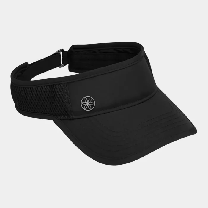 Gaiam Breathable Performance Fitness Visor in black available at MB Fit Studio in Solana Beach