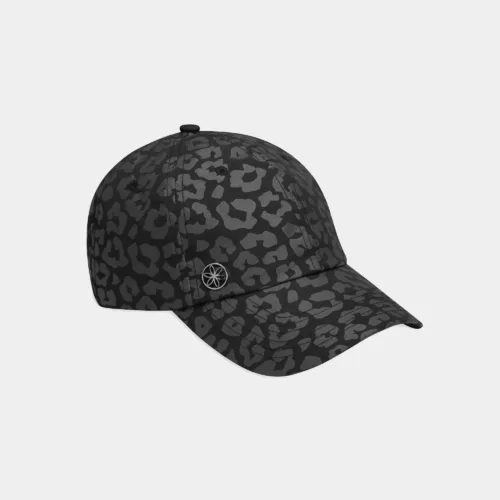 Gaiam Classic Leopard Print Hat in black available at MB Fit Studio in Solana Beach