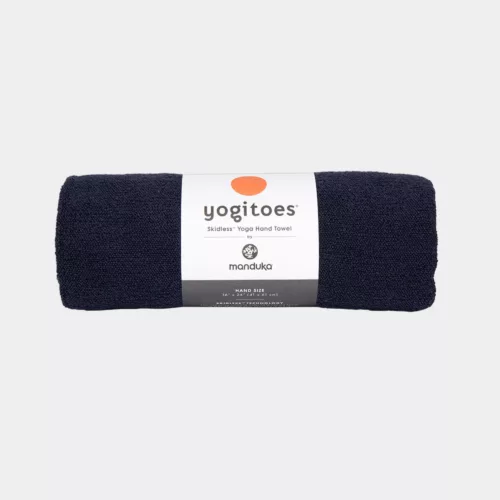 Manduka Yogitoes Yoga Hand Towel in midnight available from MB Fit Studio in Solana Beach