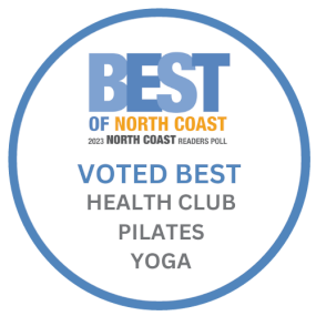 Voted Best of North Coast 2023 Readers Poll for Health Club, Pilates and Yoga