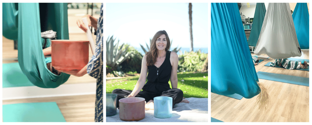 Images of Aerial Hammock Sound Bath at MB Fit Studio in Solana Beach